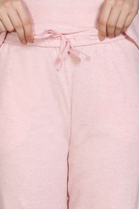 Zivame 2 Mile Fashion Knit Cotton Loungewear Set - Pink Dogwood — thumbnail 9